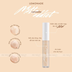 Che Khuyết Điểm Lemonade Matte Addict Concealer Kiềm Dầu, Bền Màu 3gr