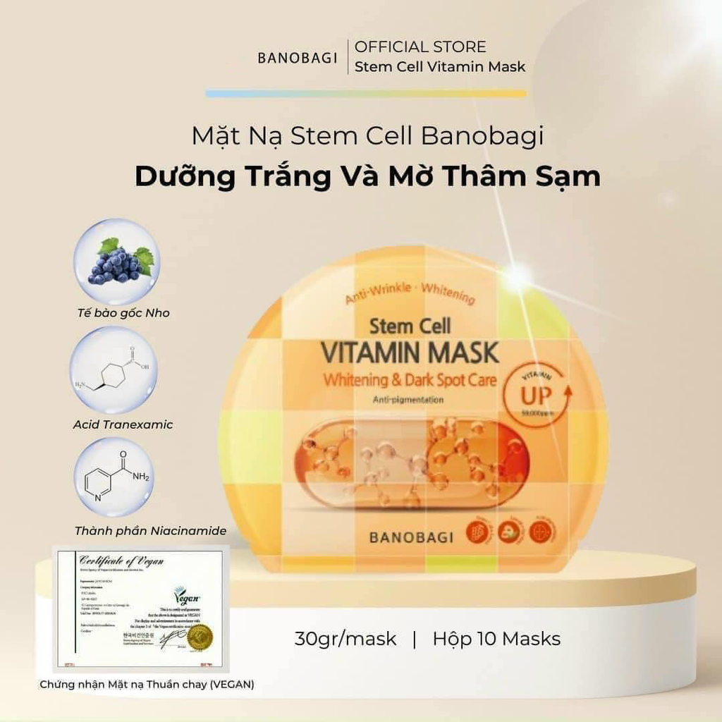 Mặt Nạ Banobagi Stem Cell Vitamin Mask 30gr