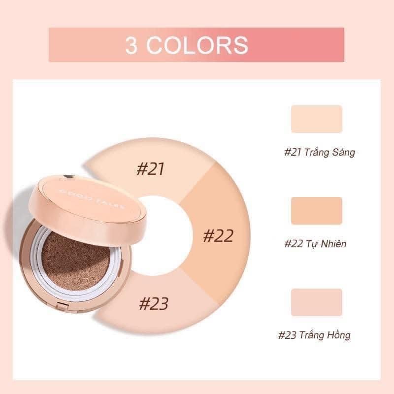 Phấn Nước 2 Lõi Gogo Tales Moist Air Cushion Cream 13g (Kèm Lõi)