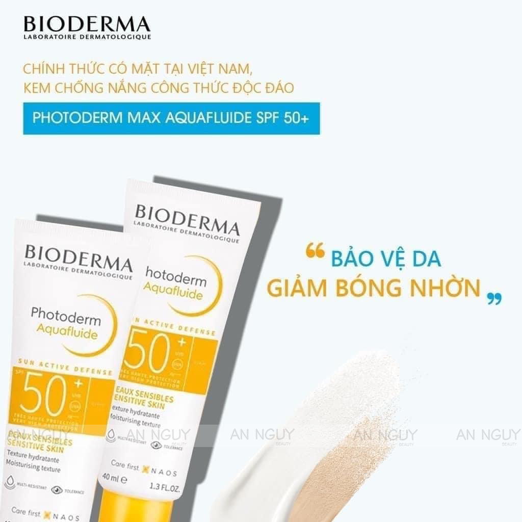 Kem Chống Nắng Bioderma Photoderm Aquafluide SPF 50+ Bảo Vệ Da Tối Ưu 40ml