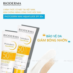 Kem Chống Nắng Bioderma Photoderm Aquafluide SPF 50+ Bảo Vệ Da Tối Ưu 40ml