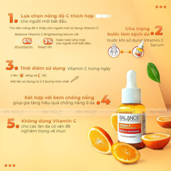 Tinh Chất Balance VitaminC Brightening Serum Glow & Radiance Giúp Sáng Da 60ml