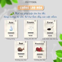 Mặt Nạ Dưỡng Da Prettyskin Total Solution Essential Sheet Mask Chiết Xuất Tự Nhiên 23gr