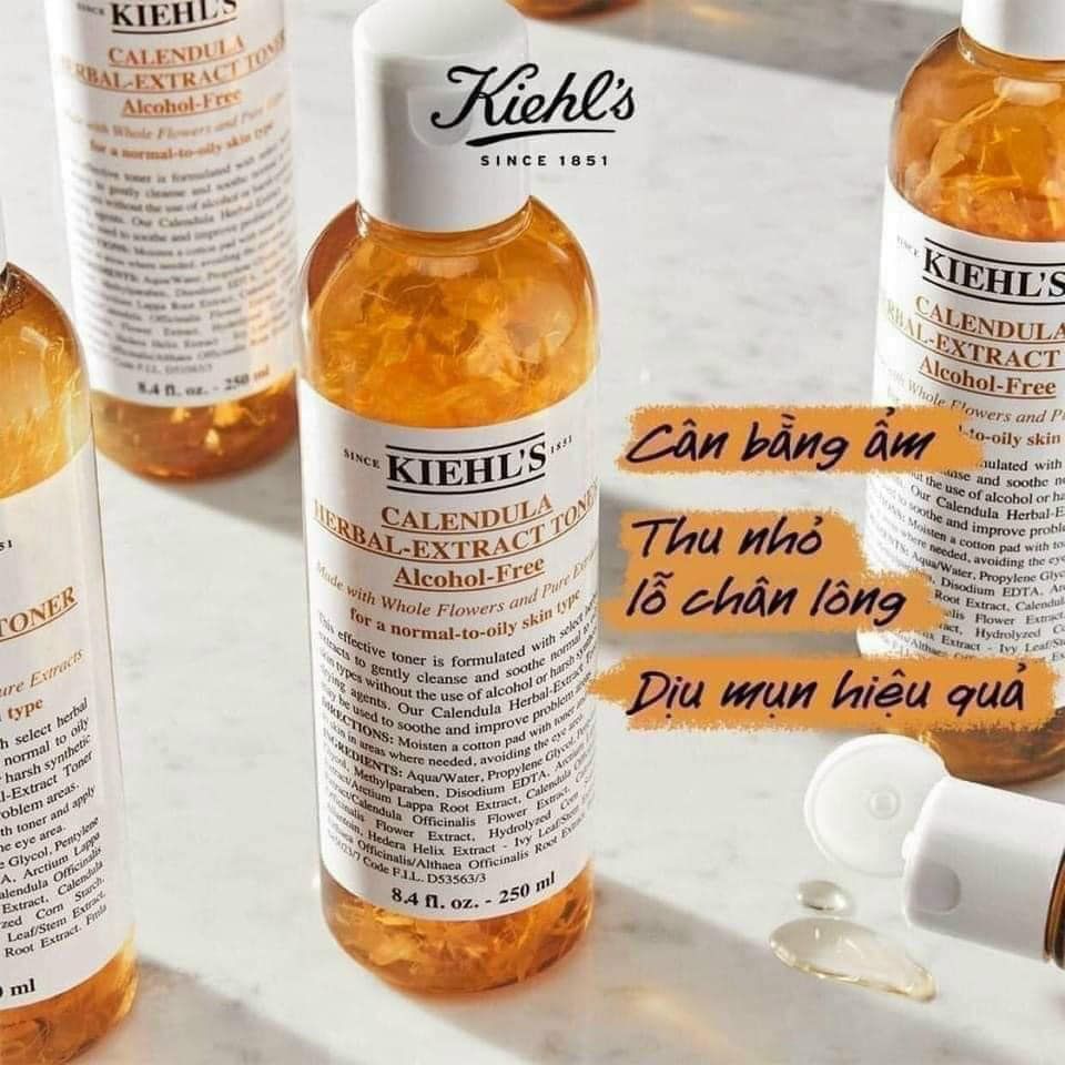 Nước Cân Bằng Da Kiehl’s Calendula Herbal-Extract Toner Chiết Xuất Từ Hoa Cúc