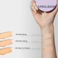 Phấn Nước Aprilskin Ultra Slim Cushion Kèm Lõi (Vỏ Tím) 15gr x 2