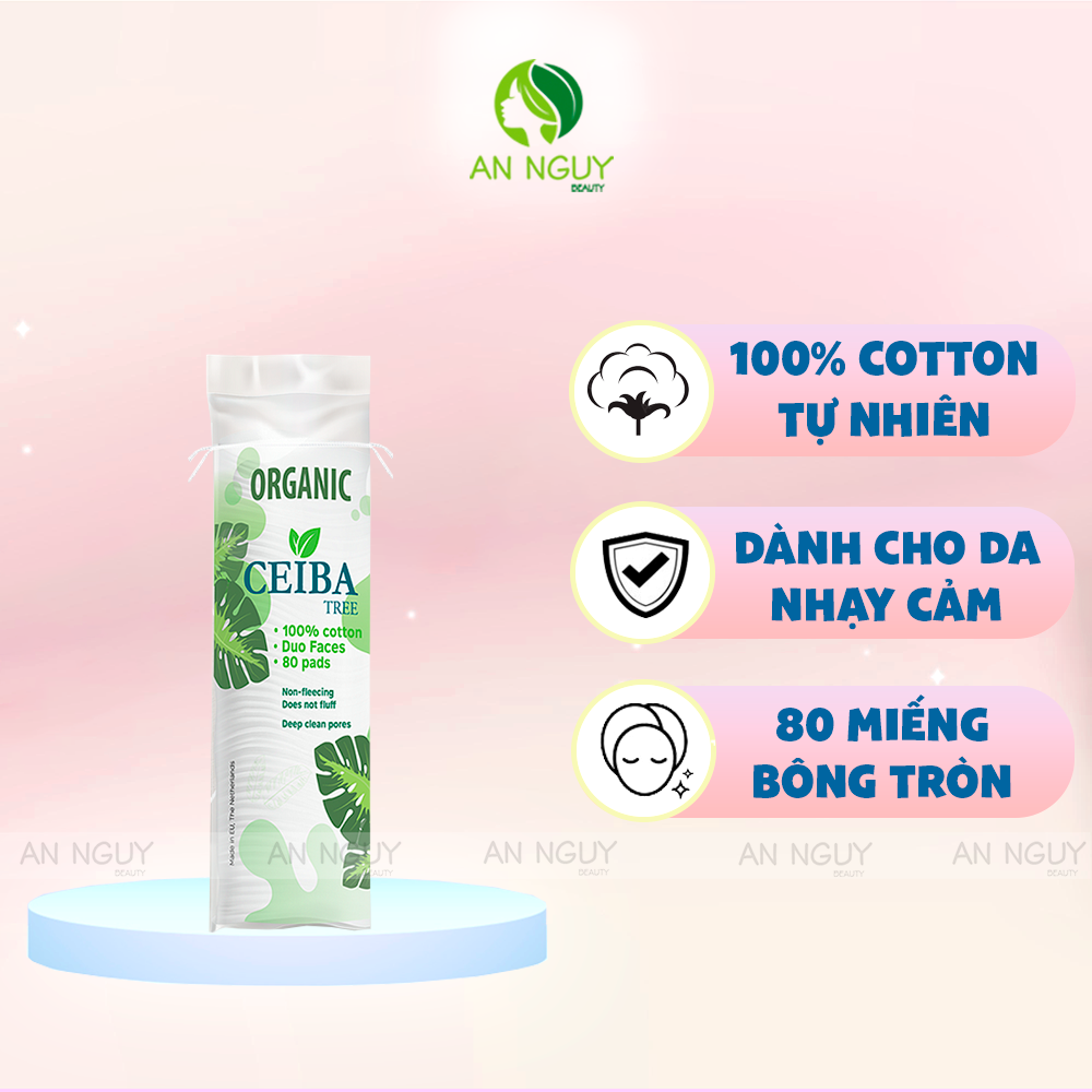 Bông Tẩy Trang Ceiba Tree 100% Cotton