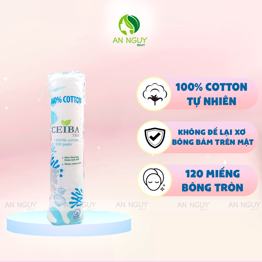 Bông Tẩy Trang Ceiba Tree 100% Cotton