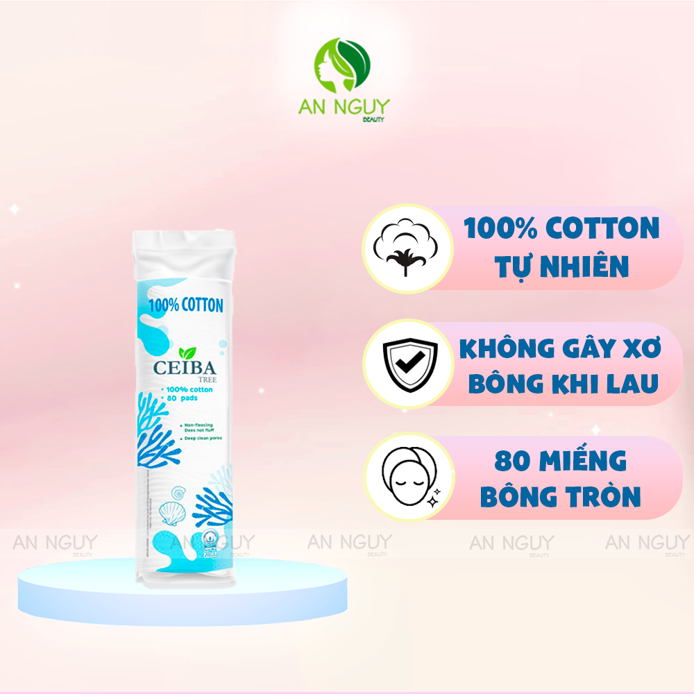 Bông Tẩy Trang Ceiba Tree 100% Cotton