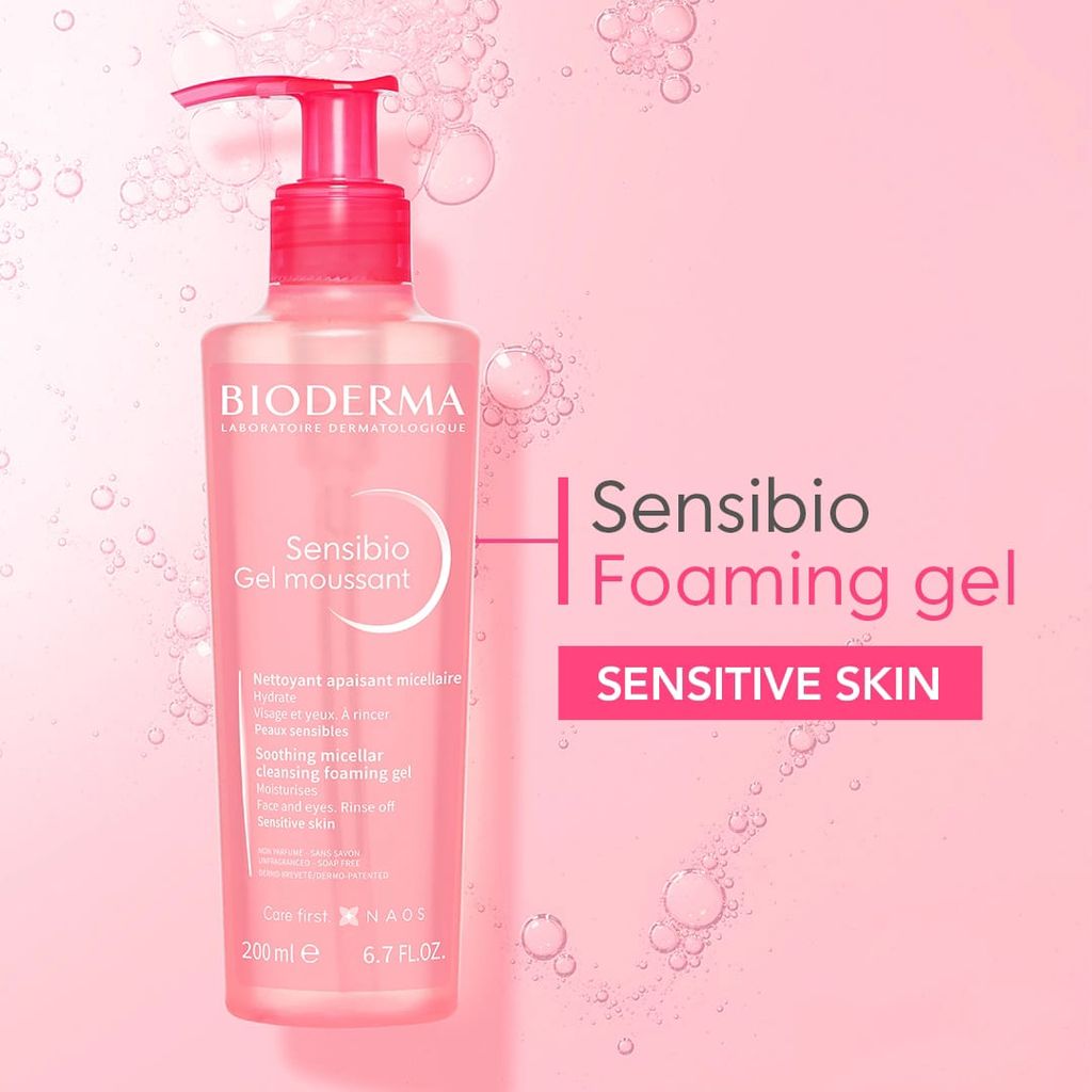 Gel Rửa Mặt Bioderma Sensibio Gel Moussant Tạo Bọt Cho Da Nhạy Cảm