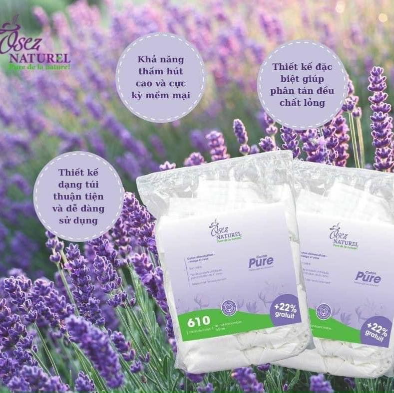 Bông Tẩy Trang Osez Naturel 610 miếng