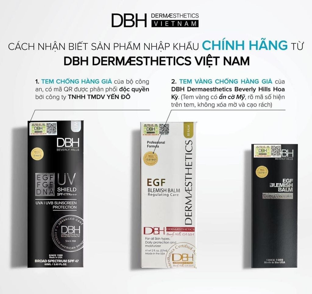 Kem Chống Nắng DBH EGF UV Shield SPF50+ PA+++ 60ml