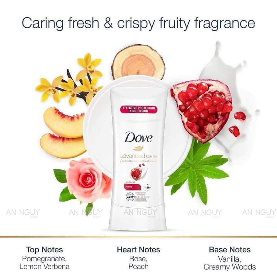 Lăn Khử Mùi DOVE Advanced Care #Go Fresh Revive 74gr