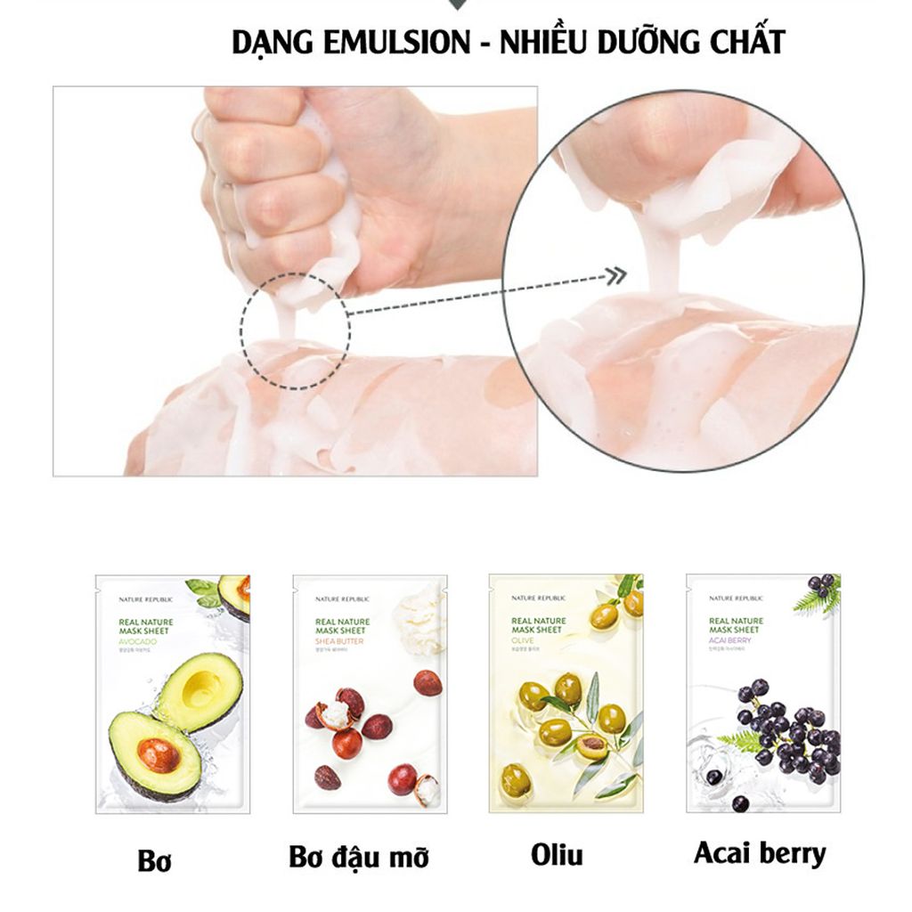 Mặt Nạ Nature Republic Real Nature Mask Sheet 23ml