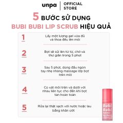 Tẩy Tế Bào Chết Môi Sủi Bọt Unpa Bubi Bubi Bubble Lip Scrub 10ml