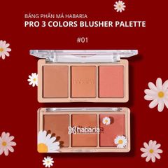 Bảng Phấn Má 3 Ô Habaria Blusher Palette 12gr