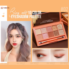 Bảng Phấn Mắt 10 Ô Habaria Eyeshadow Palette 10gr