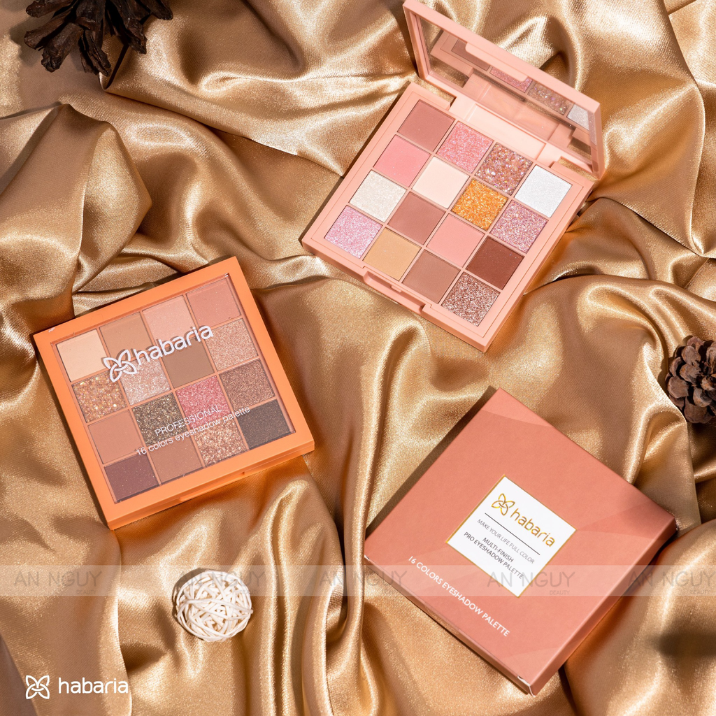 Bảng Phấn Mắt 16 Ô Habaria Eyeshadow Palette 16gr