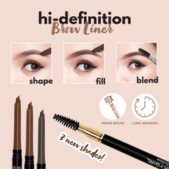 Chì Kẻ Mày 2 Đầu SilkyGirl Hi-Definition Brow Liner Tiện Lợi, Lâu Trôi 0.35gr