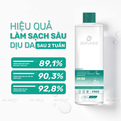 Nước Tẩy Trang Derladie Cleansing Water Witch Hazel Micellar Unscented Sạch Sâu 500ml