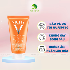 Kem Chống Nắng Vichy Capital Soleil Dry Touch Face Emulsion SPF 50 Cho Da Dầu, Hỗn Hợp 50ml