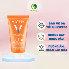 Kem Chống Nắng Vichy Capital Soleil Dry Touch Face Emulsion SPF50 Cho Da Dầu, Hỗn Hợp 50ml
