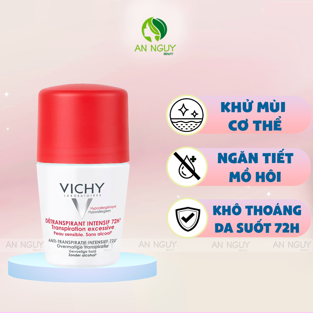 Lăn Khử Mùi Vichy Khô Thoáng Da 50ml