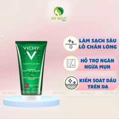 Sữa Rửa Mặt Vichy Normaderm Intensive Purifying Cleanser Dành Cho Da Mụn, Nhạy Cảm 50ml