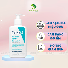 Sữa Rửa Mặt CeraVe Blemish Control Cleanser Cho Da Dầu Mụn