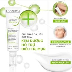 Kem Dưỡng Làm Giảm Mụn Bioderma Sebium Kerato+ Anti-Imperfection Gel-Cream