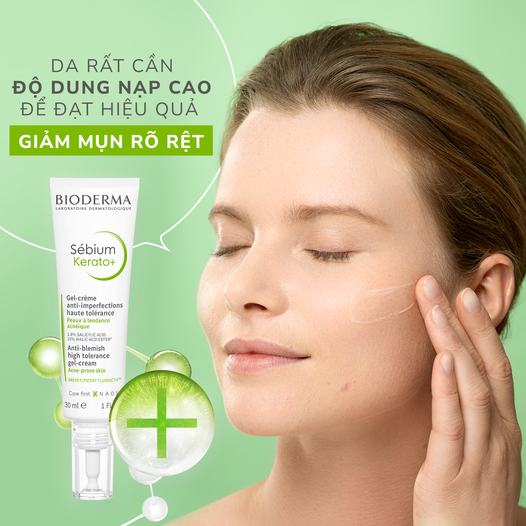 Kem Dưỡng Làm Giảm Mụn Bioderma Sebium Kerato+ Anti-Imperfection Gel-Cream