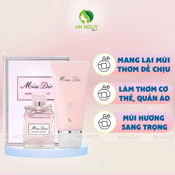 Bộ Sản Phẩm Nước Hoa Và Sữa Dưỡng Da Body Miss Dior (5ml + 20ml)