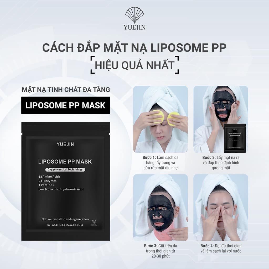 Mặt Nạ Yuejin Liposome PP Mask Nuôi Dưỡng Tế Bào, Phục Hồi Nhanh Cấp Ẩm 25ml