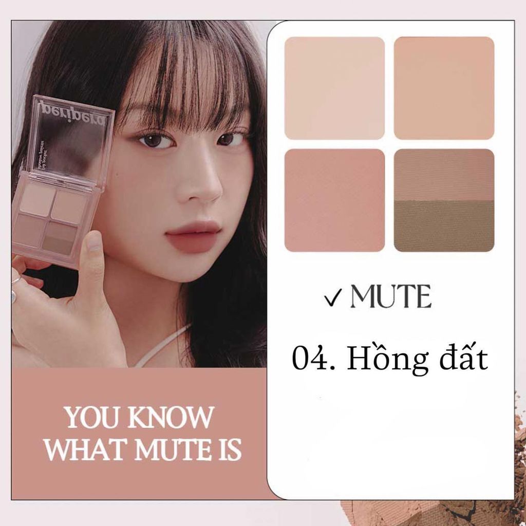 Phấn Mắt 4 Ô Peripera Ink Pocket Shadow Palette 6.4g