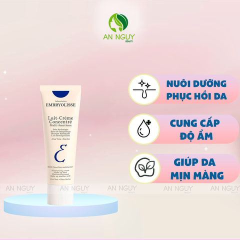 Kem Dưỡng Ẩm Embryolisse Lait Creme Concentre Phục Hồi Da (Mẫu Mới)