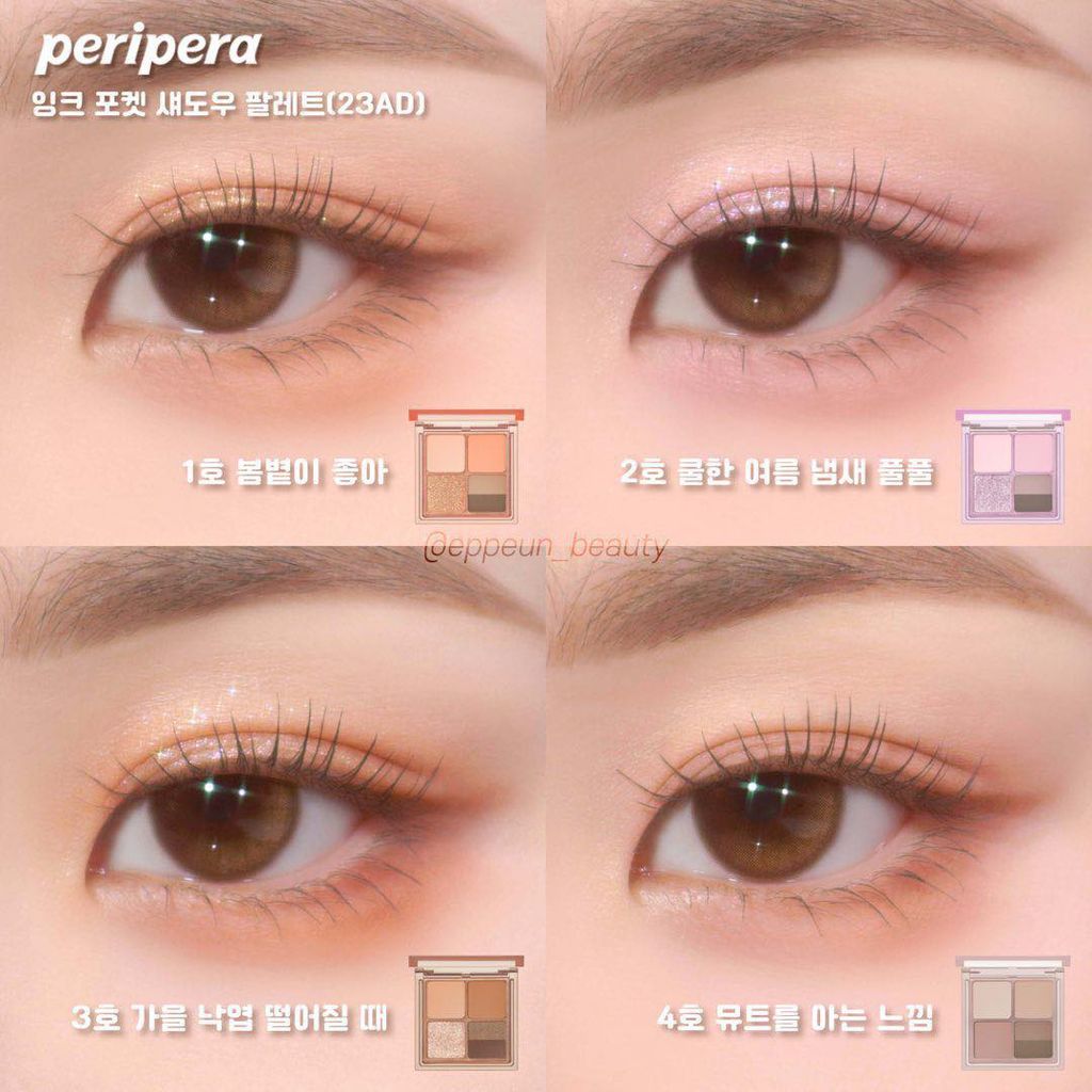 Phấn Mắt 4 Ô Peripera Ink Pocket Shadow Palette 6.4g