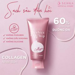 Sữa Rửa Mặt Senka Perfect Whip Collagen In Giúp Da Đàn Hồi 120gr