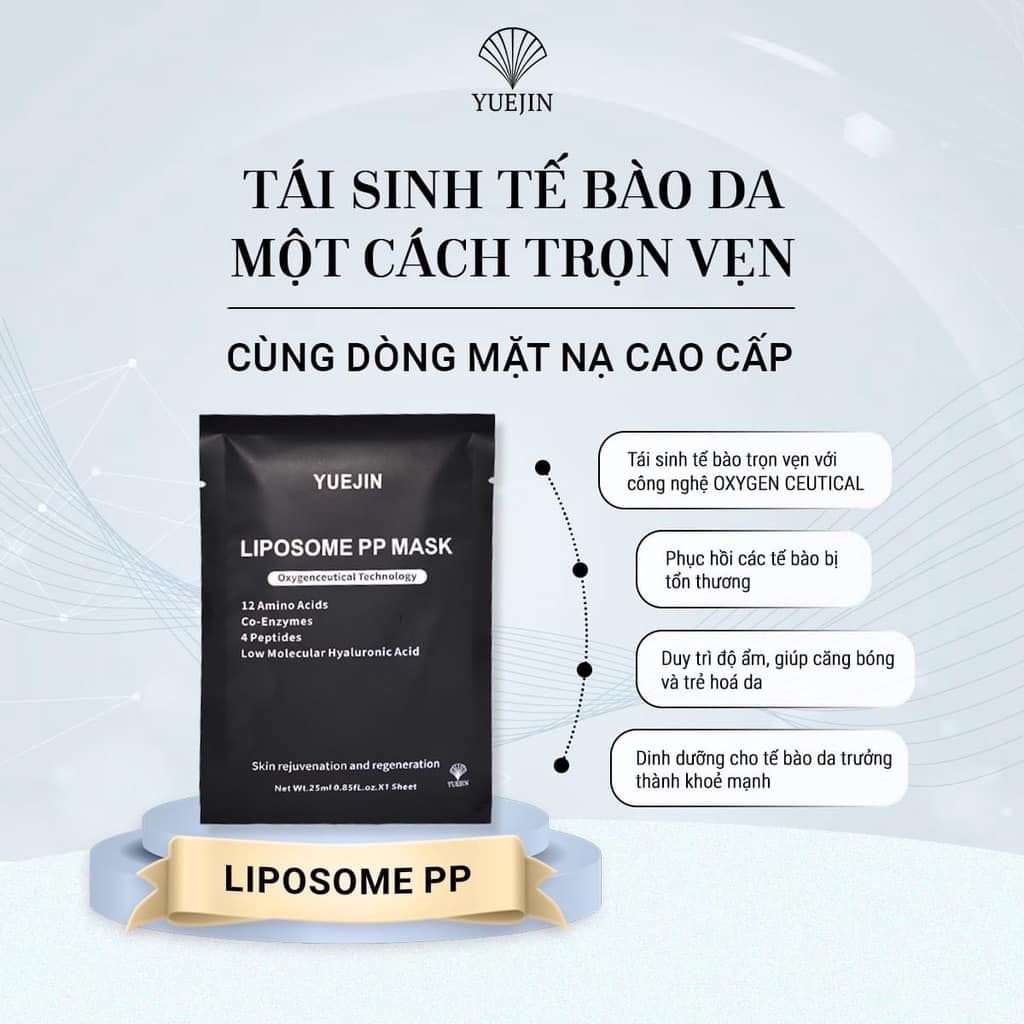 Mặt Nạ Yuejin Liposome PP Mask Nuôi Dưỡng Tế Bào, Phục Hồi Nhanh Cấp Ẩm 25ml
