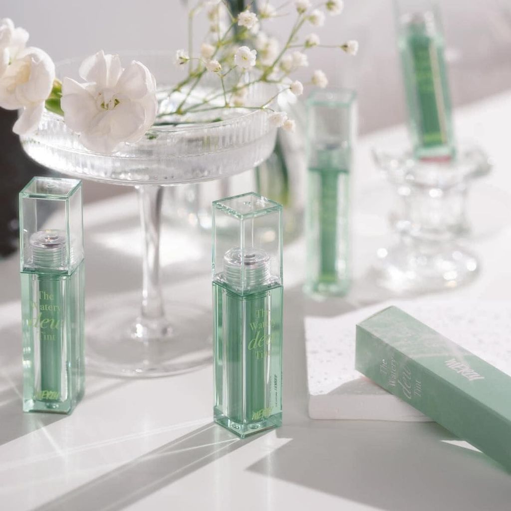 Son Tint Bóng Merzy The Watery Dew Tint (Version 3) Vỏ Xanh Lá 4gr