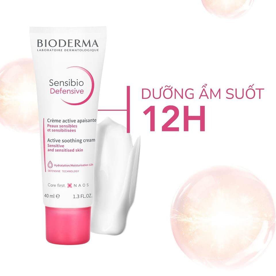 Kem Dưỡng Bioderma Sensibio Defensive Cream Làm Dịu, Dưỡng Ẩm Cho Da