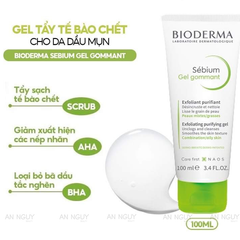 Gel Tẩy Tế Bào Chết Bioderma Sebium Gel Gommant Cho Da Dầu Và Hỗn Hợp 100ml