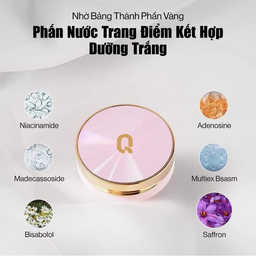 Phấn Nước Glamrr Q Long Wear DD Cushion SPF50+/PA+++ Kiềm Dầu Dưỡng Da 13gr