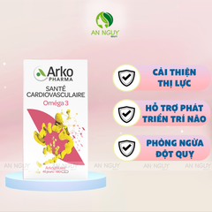 Viên Uống Dầu Cá Arkopharma Arkogelules Omega 3 Hỗ Trợ Sức Khỏe Tim Mạch 180 Viên