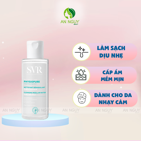 Nước Tẩy Trang SVR Physiopure Eau Micellaire Cleansing Micella Water Dành Cho Da Nhạy Cảm