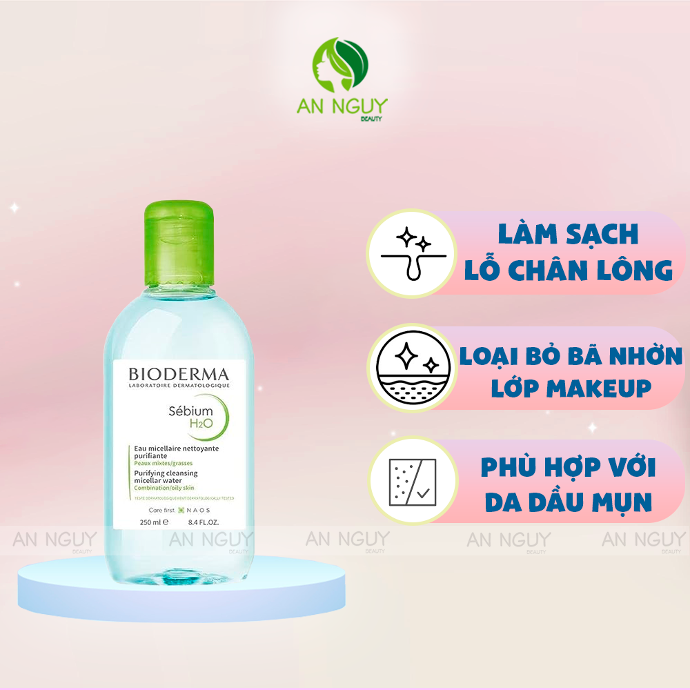 Nước Tẩy Trang Bioderma Sebium H2O Dành Cho Da Dầu