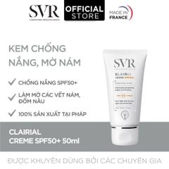 Kem Chống Nắng SVR SPF50+ Clairial Crème Hỗ Trợ Làm Mờ Nám 50ml