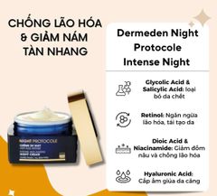 Kem Dưỡng Ban Đêm Dermeden Night Protocole Intense Anti-Ageing Night Cream Giảm Nhăn, Chống Lão Hóa 50ml