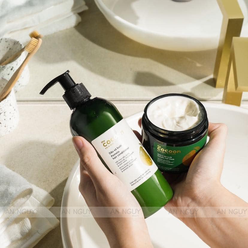 Kem Ủ Tóc Bưởi Cocoon Pomelo Hair Mask Giảm Gãy Rụng Và Làm Mềm Tóc 200ml