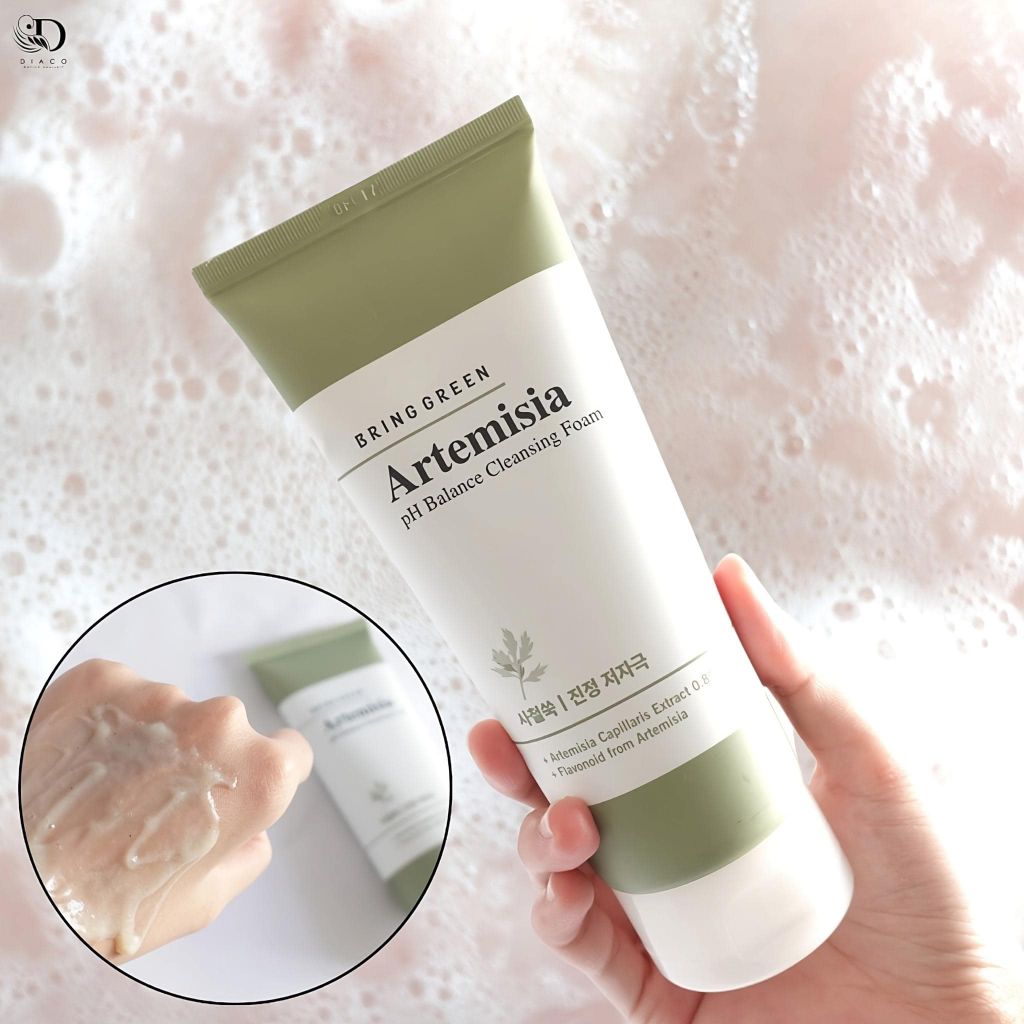 Sữa Rửa Mặt Ngải Cứu Bring Green Artemisia PH Balance Cleansing Foam Làm Dịu Da 150ml