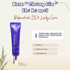 Kem Dưỡng K Lady Care Premium Retinol 0.5% Elastin Cream Trẻ Hoá Da Và Chống Lão Hoá 30ml