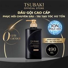 Dầu Gội Tsubaki Premium Shampoo Phục Hồi Hư Tổn 490ml